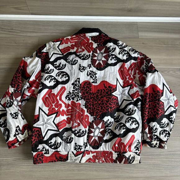 Vintage Head‎ Women's Windbreaker Tennis Jacket Black Red White Fully Lined Sz M - Picture 12 of 12